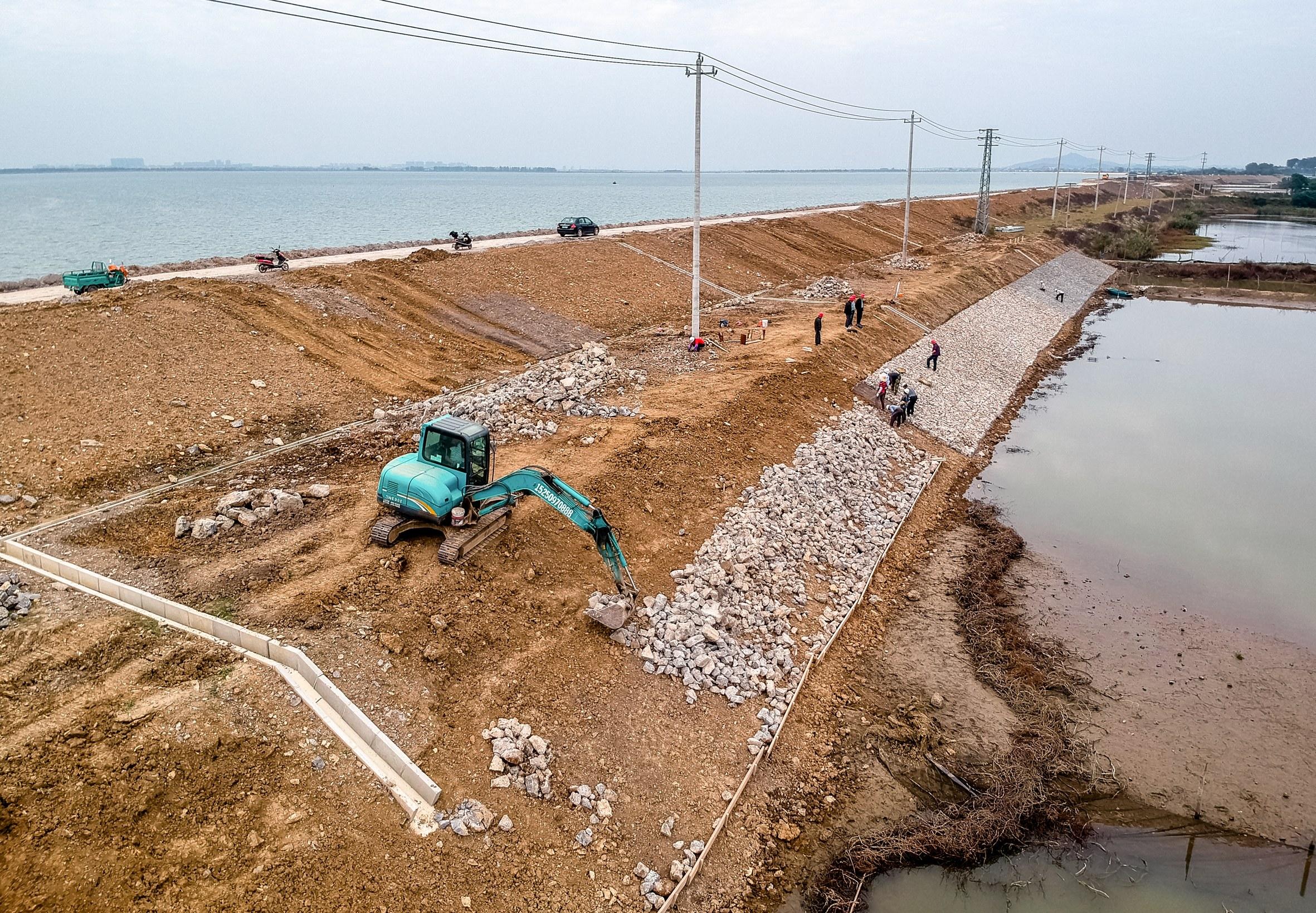 越城水利工程堤坝防渗加固施工技术分析